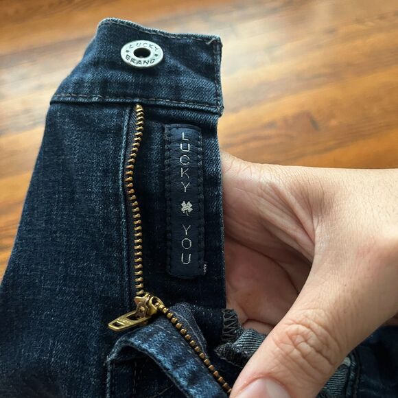 Lucky Brand Sweet Boot Low Rise Dark Wash Jeans Women's Size 8/29 Denim Stretch - Picture 6 of 11
